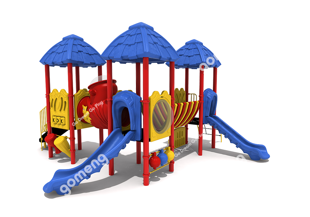 GM22007 Fun Preschool Outdoor Playground Equipment With Slide